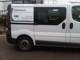 A Camsecure Crew Van on an Internet CCTV Installation.